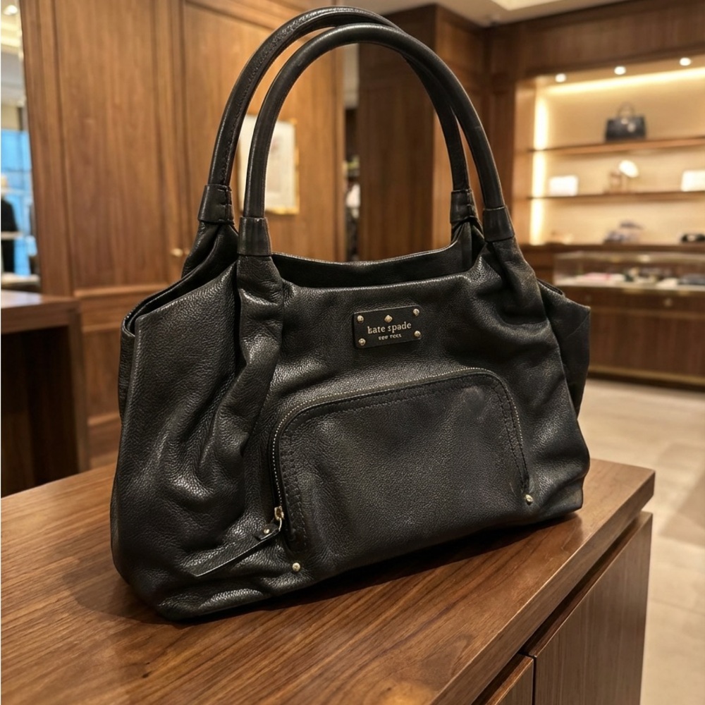 Kate Spade Black Leather Shoulder Bag